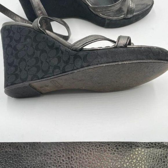 Coach Signature C Wedge Sandals - Picture 2 of 4